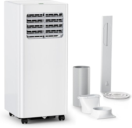 10,000 BTU Portable Air Conditioners,4 Modes Portable Ac Units Cools Up to 450 Sq.Ft,Dehumidifier,Fan,With Remote Control,LED Display, Window Mounting Kit,Suitable for Bedroom,Living Room,Office