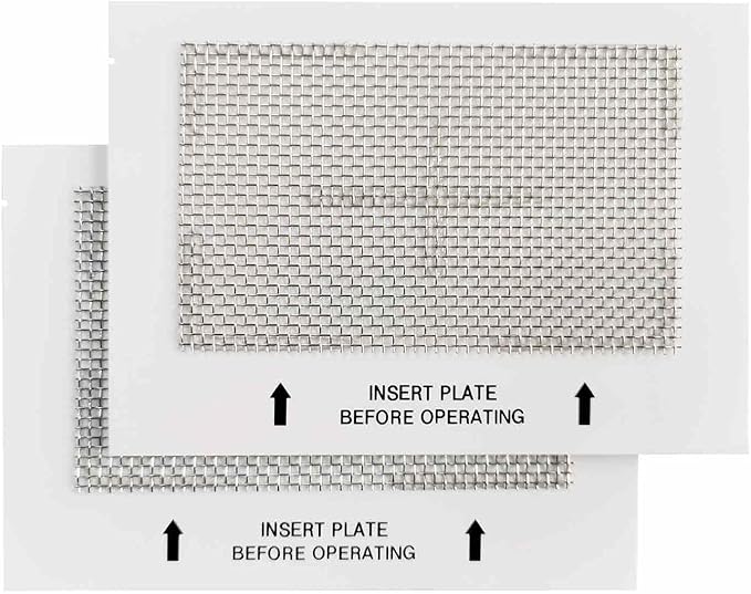 Universal Ceramic Ozone Plates for Generic Ozone Generators Washable Purification Air Purifier, 6.5" x 4.5" Inches Replacement Ozone Plates (2Pack)