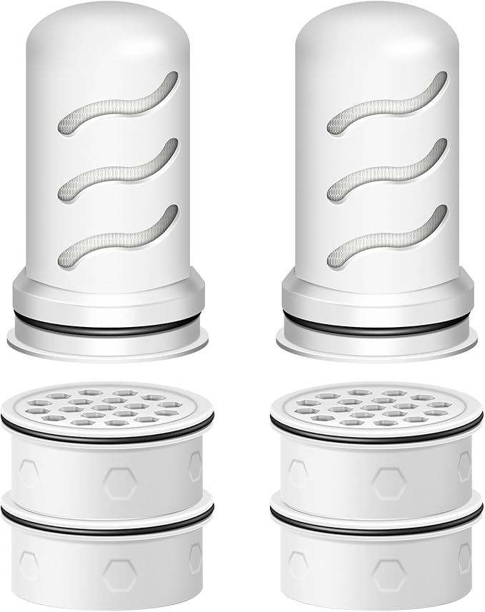 Water Filter Replacement for LS Home Dispenser 18 C/Glass Pitcher 7 C/Plastic Pitcher 10 C/Plastic Pitcher 7 C.4 Activated Carbon + Ion Exchange Filter and 2 Membrane Micro Filter (4+2)