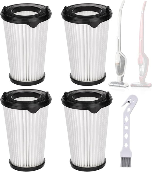 4 Pack VAF-1TM Filter Replacement for Electrolux Ergorapido Stick Lightweight Cordless Vacuum Standard & Pet Version PureAdvantage PureAdvantageTM Ergorapido VAF-1 Vacuum Filters Part # EL65522