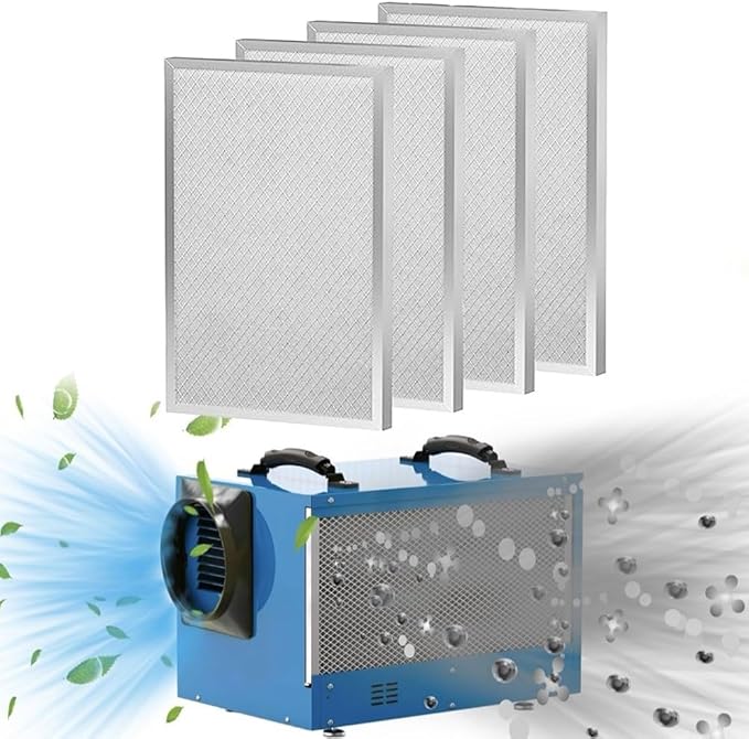 Filter Replacement Parts For AlorAir Dehumidifiers, 4 Pcs 17.2 * 8.81'' Aluminum Accessories For Models HD55, HDi65