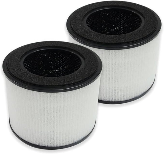 PUREBURG Replacement Filter Compatible with HIMOX H02 & TechCare TC-6020B Air Purifiers,2-Pack H13 HEPA 4-Stage Filtration Activated carbon Air Clean Voc Dust