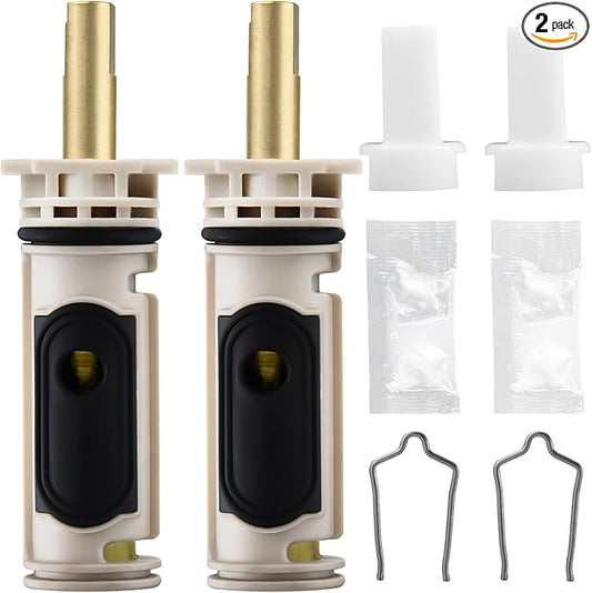 1222 Replacement Cartridge Kit for Moen One-Handle PosiTemp Faucets, Compatible with Moen Shower and Tub Shower, Metals & Plastics, 2 Pack