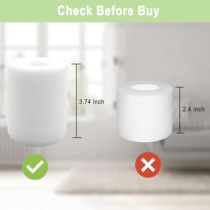 6 Pack IQ Base Pre-Motor Foam Replacement Filters for Shark IQ R101AE RV1001AE AV912S AV1010AE RV1000 AV970 AV993 AV1002AE Shark AI AV2501S AV2501AE RV2502AE RV2520AOUS Robot Vacuum Cleaner