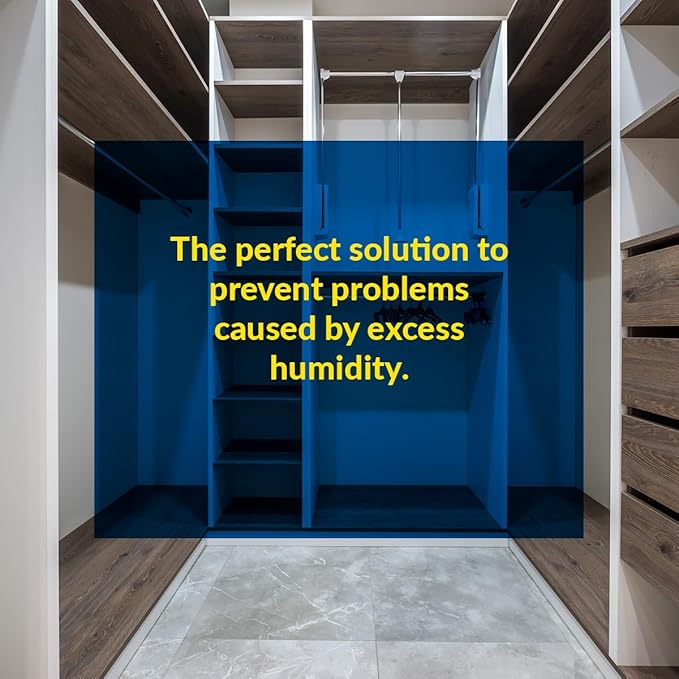 HUMYDRY® - 18 Pack of Hanging Dehumidifier Bags - Moisture Absorbers - 15.9 oz - 6 boxes, each with 3 bags - Prevents moisture - Unscented - For spaces up to 200 sq. ft.