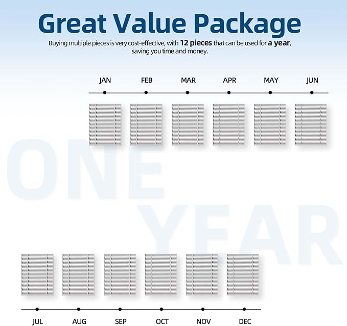 Air Filters Replacement for iRobot Roomba 105 Filter Compatible with Combo Essential, Combo 2 Essential, Vac Essential, Vac 2 Essential, Q0120, Q0110, Q0520, Y0140, Y0110, 105 Series 10 Pack