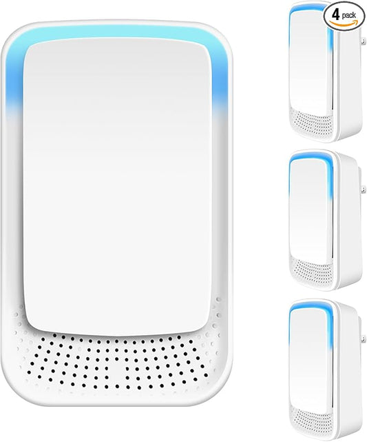 Plug In Air Ionizer Purifier for Home Mini Air Purifier for Small Room Quiet Working Air Freshener for Office, Bedroom,Living Room,Portable Air Purifiers Odor,Pets Smell - Air Cleaner(4Pack)