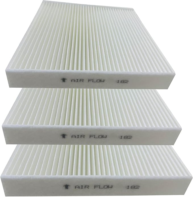 3 Pack White BW182 Cabin air filter for Civic,CR-V,CR-Z,Fit,HR-V,Insight,Replace CF11182,CP182,80292-TF0-G01