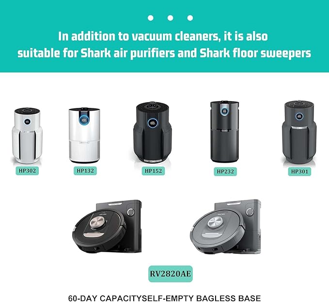 8pcs Odor-Neutralizer Replacement Cartridges Compatible with Shark AZ3000 HZ3000 AZ3002 HZ3002 IZ862H IZ562H ZD550 Stratos Upright Vacuum Part# 1541FC3000 Original and floral flavors