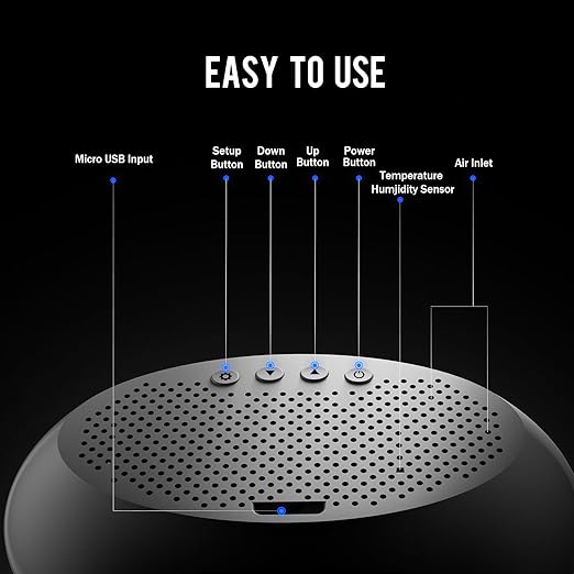12 in 1 Air Quality Monitor Indoor, Portable Indoor Air Quality Meter for CO2, Temperature (°F), Humidity, VOC, PM2.5, PM1.0, PM10 & Time Display, CO2 Detector for Home