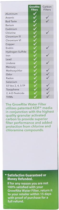 GrowRite Garden Hose Filter - Filtered Water for Your Organic Garden