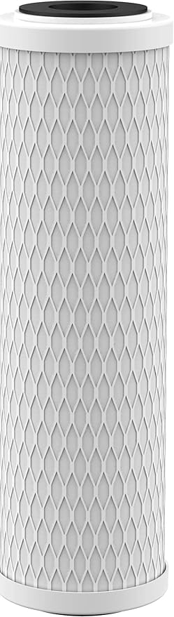 Pentair OMNIFilter CB3 Carbon Water Filter, 10" Undersink Carbon Block Taste & Odor Replacement Filter Cartridge, NSF Certified to Reduce PFOA/PFOS, 10" x 2.5", 0.5 Micron