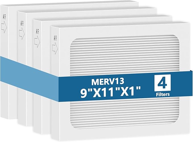 9 x 11 x 1 Air Filter for Santa Fe Compact70 Dehumidifier Ultra70 Element Compact2 UA 65H, 4 Pack