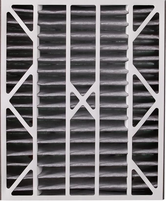 Nordic Pure 20x25x5 (19_3/4 x 24_1/4 x 4_7/8) Air Bear AC Filter Replacement MERV 8 Pleated Plus Carbon 1 Pack