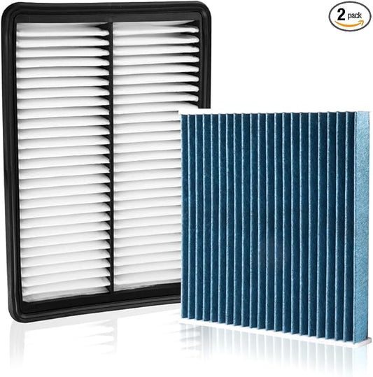 Cabin & Engine Air Filter Fit for Acura MDX 3.5L (2022-2025 2026), Honda Pilot 3.5L (2023-2025 2026) Activated Carbon Cabin Filter Replacement CF11182 17220-61A-A00 Car Accessories