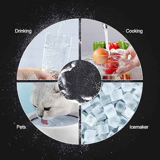 WINGSOL Under Sink Alkaline Water Filter with Faucet, 2-Stage Water Filter System Reduces Heavy Metals, Chlorine, Sediment, Improves Taste, Remineralization, NSF 42&53 Certified