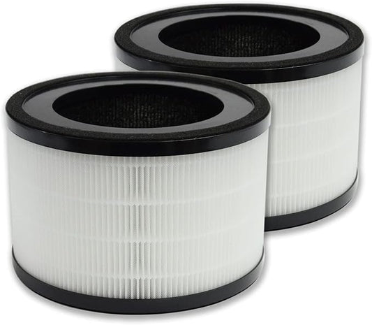 PUREBURG MAF-02 Replacement Filter Compatible with Miko IBUKI M Air Purifier,2-Pack H13 True HEPA 3-Stage Filtration Activated carbon Air Clean Dust VOCs Odor PM2.5 Smoke