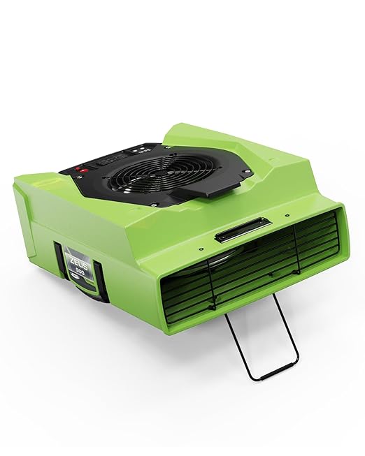 ALORAIR Zeus 900 Air Mover Commercial Blower for Carpets, Walls, Plumbing Use, Variable Speed Floor Blower Fan, 950 CFM with 1.8 A, Circuit Breaker Protection, on-Board Duplex GFCI, 10 Years Warranty