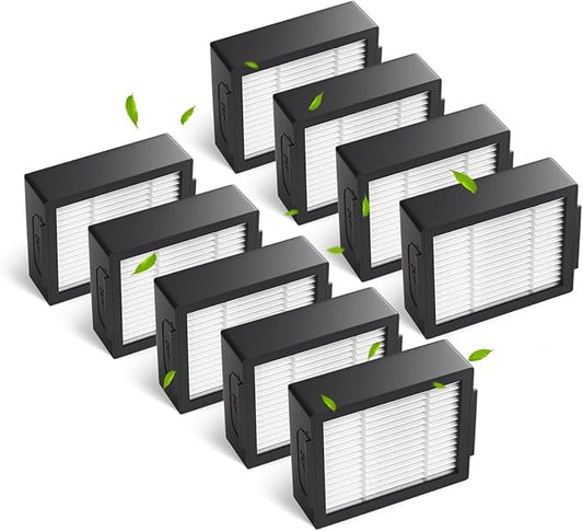 9-pack 4639161 High-Efficiency Filter for iRobot Replacement Parts Vacuum Filter, Roomba e, i & j Series, and Roomba Combo i1+ i3 i3+ i4 i5 and j5 Series