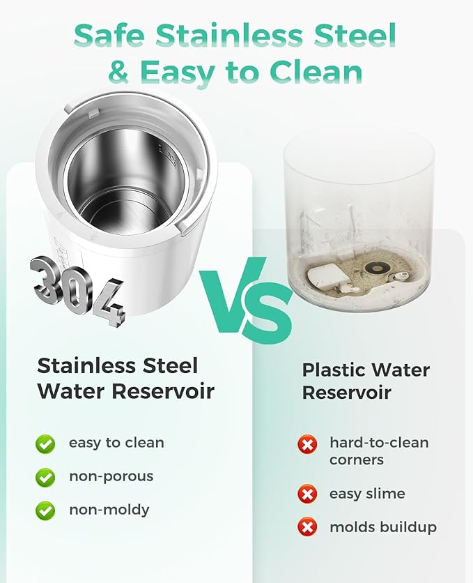 Healthy Warm Mist Humidifiers for Bedroom, 100oz Stainless Steel Humidifier Easy Clean, Steam Humidifier for Living Room, Whisper-Quiet and Filterless, with Sleep Mode and Timer, Auto-off Setting