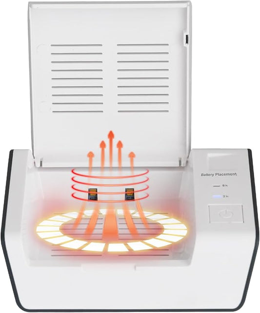 T55 Dehumidifier Cleaning Kit with U/V-C Light, Constant Temperature 95-113°F Drying, Compatible with Hea/ring Ai/ds, Airpods, Wireless Ea/rbuds, Ea/r molds, Bluetooth Devices