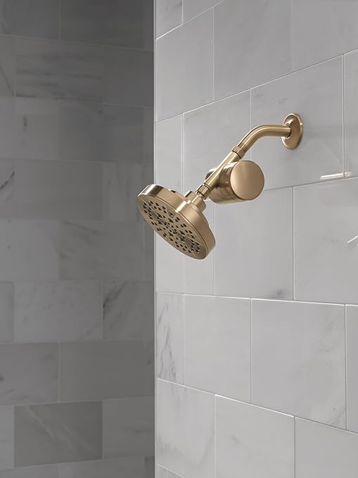 Delta Faucet Clarifi Standard Shower Filter Attachment Gold with Additional Filter Cartridge