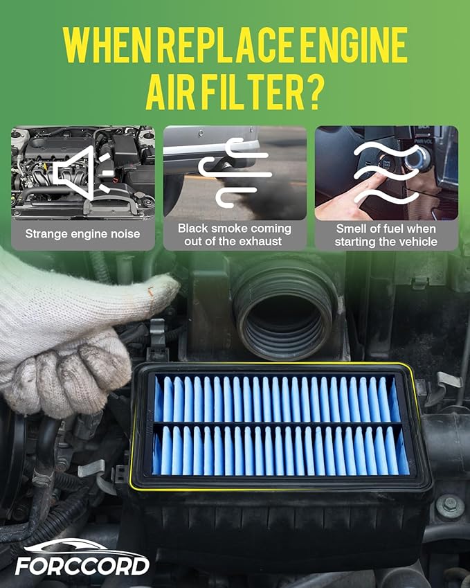 Cabin & Engine Air Filter Fits for Kia Forte 2019-2024, Forte5 2020-2023, Hyundai Elantra 2017-2020, Elantra GT 2018-2020 Air Filter Replacement 97133-F2000 28113-F2000 Car Accessories