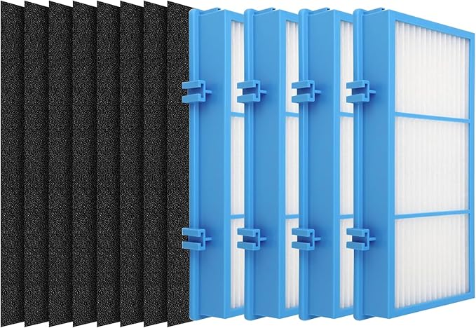 4 PACK Aer1 Replacement Filters for Holmes AER1 Air Filter Replacement for HAPF30AT and HAP242-NUC, 4 Filters + 8 Carbon Enhanced Filters