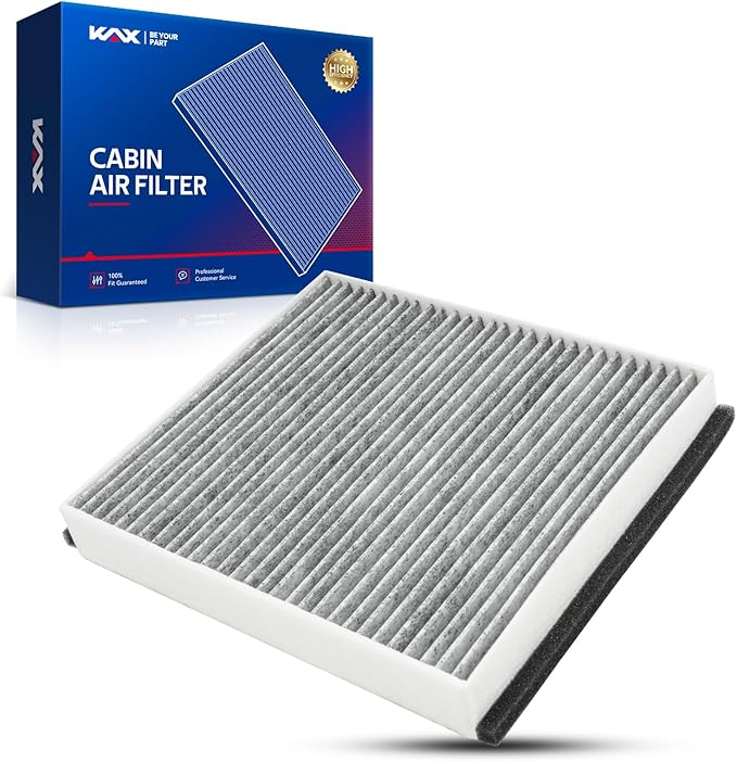 KAX Cabin Air Filter, CF10375 Replacement for Volvo S40 2.4L 2004-2010, C70 2.5L 2006-2013, S40 2.5L 2004-2011, C30 2.5L 2008-2013,V50 2.4L 2.5L 2005-2011, w/Upgraded Activated Carbon