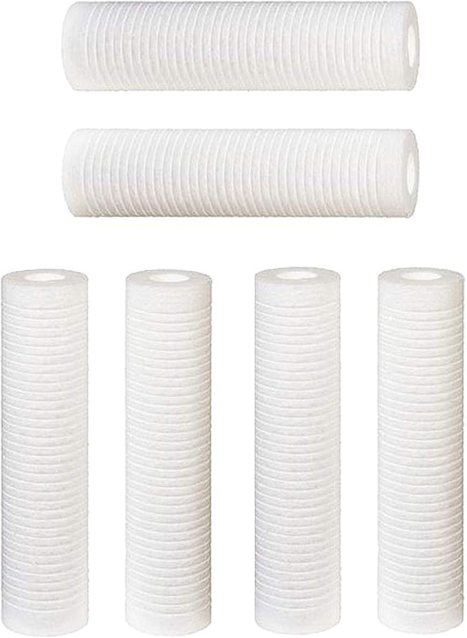 CFS – 6 Pack Grooved Water Filter Cartridges Compatible with AP420 (5527407/55274-07) Models – Removes Bad Taste & odor – Whole House Replacement Filter Cartridge – 10" x 2.5"