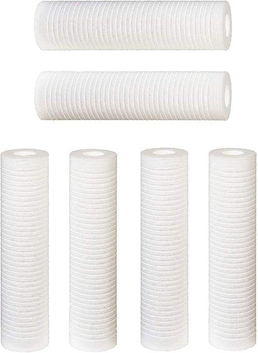 CFS – 6 Pack Grooved Water Filter Cartridges Compatible with AP420 (5527407/55274-07) Models – Removes Bad Taste & odor – Whole House Replacement Filter Cartridge – 10" x 2.5"
