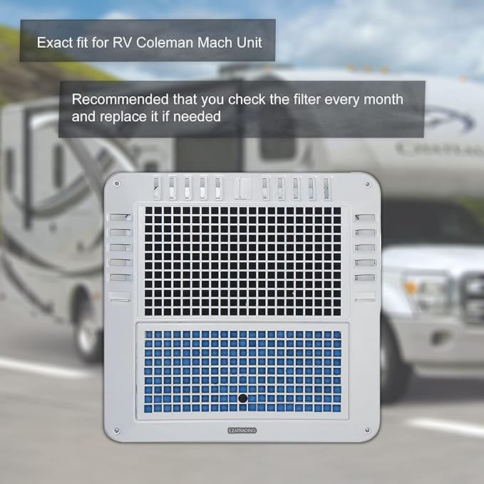 RV Air Conditioner Filter - 6" x 14" RV AC Replacement Filters For Coleman Mach Unit MERV 8 Air Filter (2 Pack)