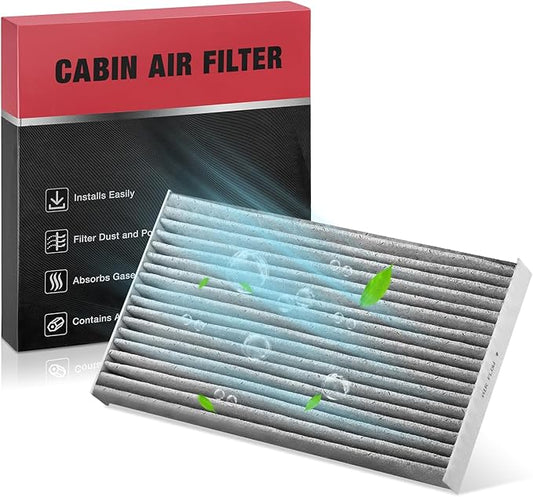 BDFHYK CF11177 Cabin Air Filter w/Activated Carbon Replacement Compatible with Nissan 2009-2014 Cube, 2011-2023 LEAF, 2011-2017 Juke, 2013-2019 Sentra