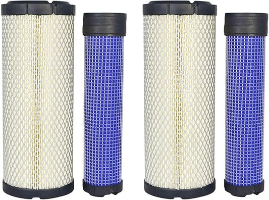 2X Outer Inner Air Filter Kit TA040-93230 TA040-93220 Compatible with Kubota L2500 L2800 L2900DT L3130 L3240 L3400 L4630 L4330 P821575 P822858 Compatible with Kawasaki 11013-7020 11013-7019