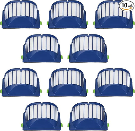 Aero Vac Filter Replacement Compatible with iRobot Roomba 500 & 600 Series 536 550 551 595 614 620 630 645 650 655 660 665 670 675 677 680 685 690 Vacuum Cleaner Accessories,with a brush