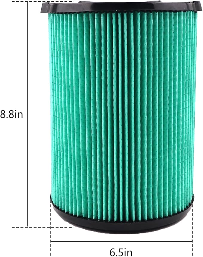 2 Pack VF6000 Filter for Ridgid 5-20 Gallon Wet Dry Vacuums, 5-Layer Hepa Filter, Fit models WD5500 WD0671 WD6425 WD7000 WD1280 WD1851 WD1680 WD1956