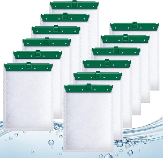 Aquarium Filter Cartridge Compatible with Whisper Bio-Bag Power Filters, 12 Pack Medium Filter Cartridges for Whisper Repto Filter