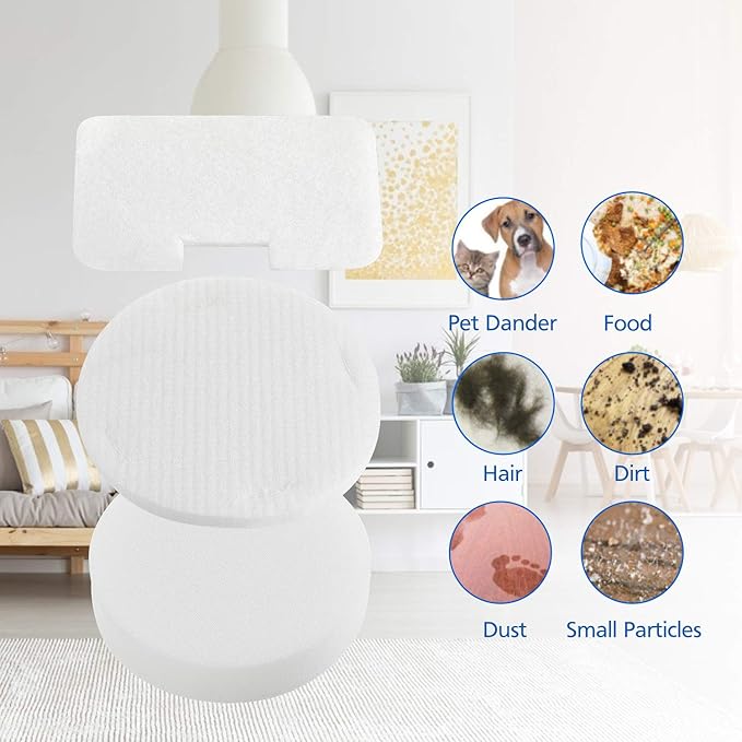 NV22L Filters for Shark Navigator Swivel Upright Vacuum NV22L, NV22, NV22S, NV26, NV27, UV400 Part # XF22, 8 Foam + 4 Felt Circular & Exhaust Filters Kit