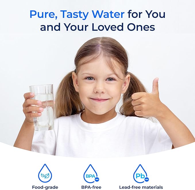 Waterdrop I2000 2 Under Sink Water Filter, 26K Gallons, Replacement Cartridge for Everpure i2000, MC2, ESO7, MH2, EV9612-22, EV9612-56, EV9607-25, EV9613-21, Pack of 2