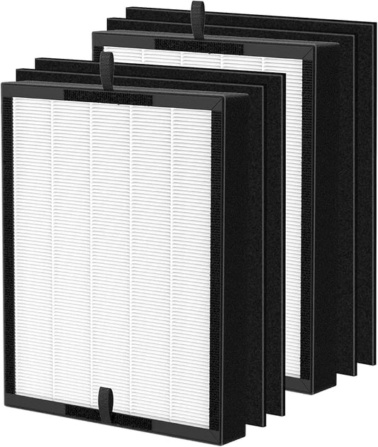 45i Replacement Filter Compatible with Alen BreatheSmart Flex and 45i Pure Air Purifier, 3-in-1 HEPA Filter+ Activated Carbon Pre Filter, B4-Pure, 2 X Hepa+4 X Carbon Filter