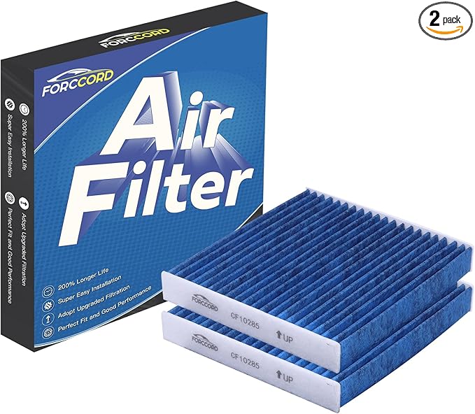 2-PACK HEPA Cabin Air Filter Fits for ENCLAVE (08-17), TRAVERSE(09-17), ACADIA(07-16), ACADIA LIMITED(2017), OUTLOOK(07-10) Activated Carbon Cabin Filter Replacement CF11663 Car Accessories