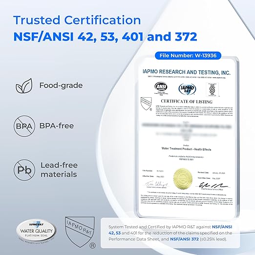 Waterdrop Electric Water Filter Pitcher, Reduce 99.6% of Lead and 45+ Impurities, 200-Gallon Rechargeable Water Dispenser, Instant 15-Cup Countertop System, NSF/ANSI 401&53&42&372, NOT Reduce TDS