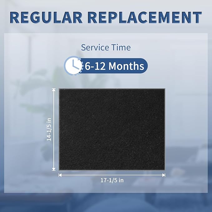 HRF-A300 Pre Filter A Replacement for Honeywell HEPA Air Purifier HPA300 Series, Funmit 8 Pack Precut Activated Carbon Pre Filter Replacement Compatible with Honeywell Air Purifier Prefilter A