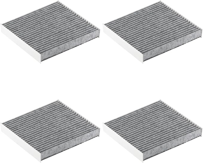CF10285 Cabin Air Filter with Activated Carbon Fit for 2005-2018 Toyota,2008-2016 Scion,2006-2017 Lexus,2015-2016 Land Rover Replaces CP285(set of 4)