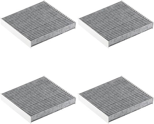 CF10285 Cabin Air Filter with Activated Carbon Fit for 2005-2018 Toyota,2008-2016 Scion,2006-2017 Lexus,2015-2016 Land Rover Replaces CP285(set of 4)