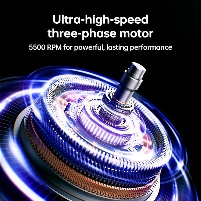 Jisulife Table Fan Pro3, 3-IN-1 Turbo Oscillating Fan with Air Purifier and RGB Light, H11 HEPA Filter, 100-Speed Adjustable, 10000mAh Rechargeable Battery, Powerful Airflow for Desktop/Office/Bedroom