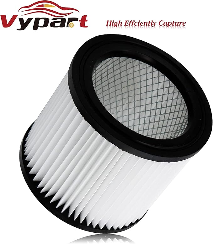 90398 HEPA Replacement Filter - Small Cartridge Vacuum Filter Pack of 2 Fit for Shop-Vac 90398/118692, 9039800, 903-98, 903-98-00 Wet and Dry Vacuum (2 Filters+ 1 Brush)