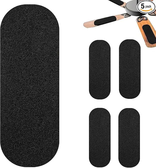 5-Pack Ceiling Fan Filters for Blades, Ceiling Fan Air Purifier Pads, Coconut Carbon Universal Air Filter, Ceiling Fan Blade Filters for Common Household Contaminants (10 * 3.5 * 0.2”)