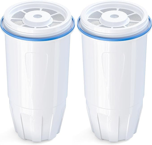 Upgraded Water Filter Replacement Fit for Zero Pitcher and Dispenser ZR-001 ZR-004 ZP-006 ZR-017, Five-Stage Filter System, Effectively Reducing Lead, Chromium, and Contaminants, 2 Packs, By BOGDA