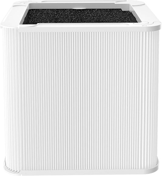 211+ Replacement Filter Compatible with Blueair Blue Pure 211+ Air Purifi-er, Foldable Particle & Activated Carbon Filter, True HEPA Filter